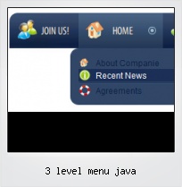 3 Level Menu Java