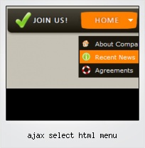 Ajax Select Html Menu