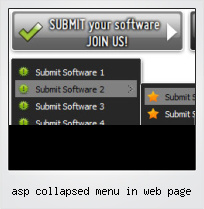 Asp Collapsed Menu In Web Page