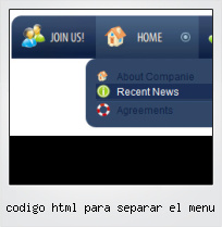 Codigo Html Para Separar El Menu