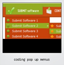 Coding Pop Up Menus