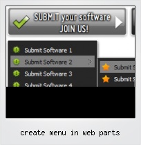 Create Menu In Web Parts