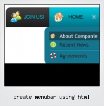 Create Menubar Using Html