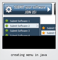 Creating Menu In Java