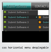 Css Horizontal Menu Desplegable