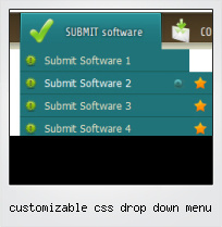 Customizable Css Drop Down Menu