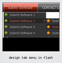 Design Tab Menu In Flash