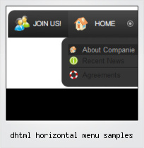 Dhtml Horizontal Menu Samples