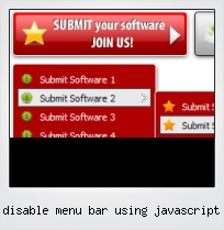 Disable Menu Bar Using Javascript