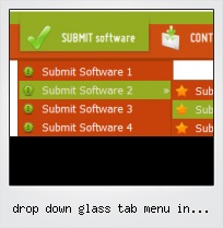 Drop Down Glass Tab Menu In Javascript