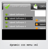 Dynamic Css Menu Xml