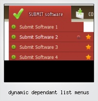 Dynamic Dependant List Menus