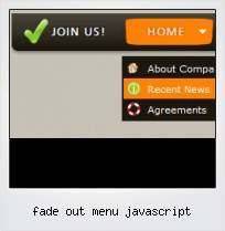 Fade Out Menu Javascript