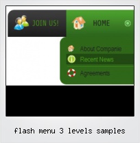 Flash Menu 3 Levels Samples