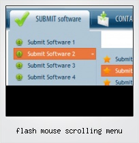 Flash Mouse Scrolling Menu