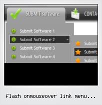 Flash Onmouseover Link Menu Horizontal