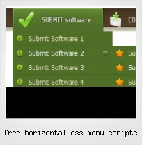 Free Horizontal Css Menu Scripts
