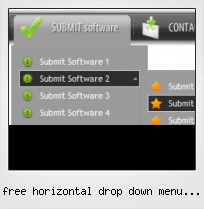 Free Horizontal Drop Down Menu Download