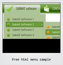 Free Html Menu Sample