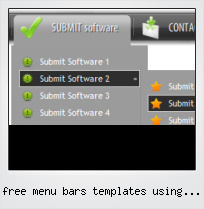 Free Menu Bars Templates Using Java Script