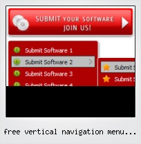 Free Vertical Navigation Menu Template