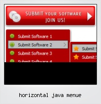 Horizontal Java Menue