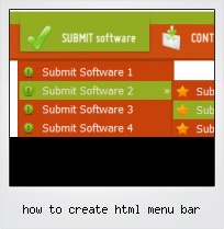 How To Create Html Menu Bar