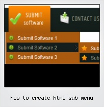 How To Create Html Sub Menu