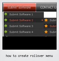 How To Create Rollover Menu