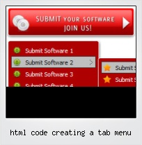 Html Code Creating A Tab Menu