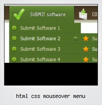 Html Css Mouseover Menu
