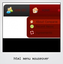 Html Menu Mouseover