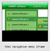 Html Navigation Menu Iframe