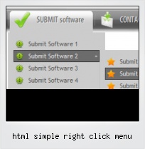 Html Simple Right Click Menu