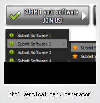 Html Vertical Menu Generator