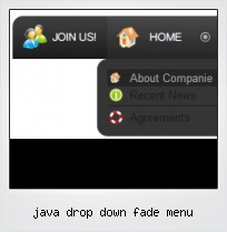 Java Drop Down Fade Menu