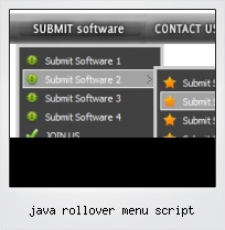 Java Rollover Menu Script