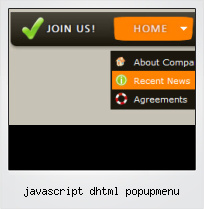 Javascript Dhtml Popupmenu
