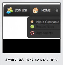 Javascript Html Context Menu