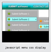 Javascript Menu Css Display