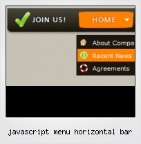 Javascript Menu Horizontal Bar