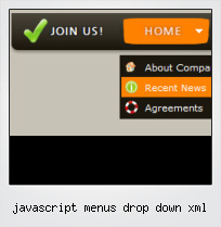 Javascript Menus Drop Down Xml