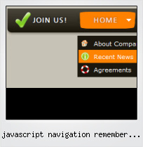 Javascript Navigation Remember Menu State