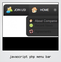 Javascript Php Menu Bar