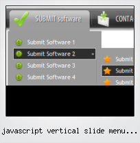Javascript Vertical Slide Menu Script