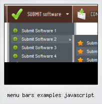 Menu Bars Examples Javascript
