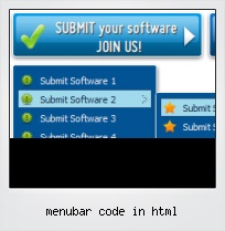 Menubar Code In Html