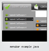 Menubar Example Java