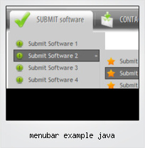 Menubar Example Java