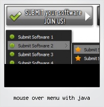 Mouse Over Menu With Java